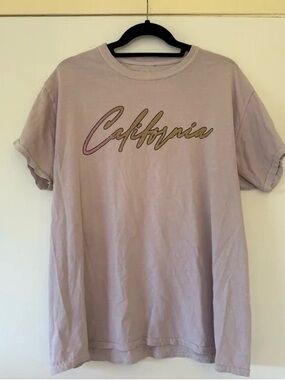 California Script Short Sleeve Tee - Dusty Pink